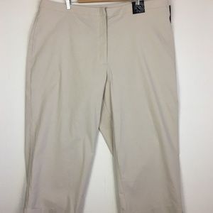 NWT Lane Bryant khaki capris size 28